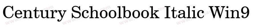 Century Schoolbook Italic Win95BT(1)字体转换